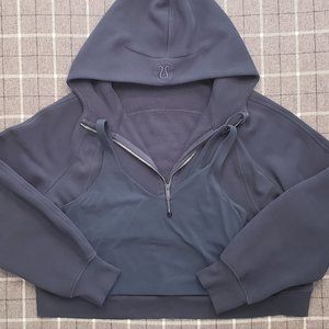 Lululemon MATCHING SET: Scuba Half-Zip (XL) & Align Tank (12) in Submarine